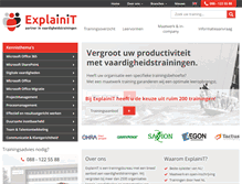Tablet Screenshot of explainit.nl